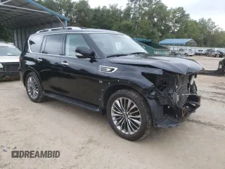 2018 Infiniti QX80 with VIN JN8AZ2NE8J9191467, listed as a Copart auction lot 69625333 with 71,380 mi miles. Bid and sale history available at carsss.com. Image 4.