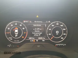 2017 Audi A3 Sedan Premium Plus with VIN WAUJ8GFF7H1060118, listed as a Copart auction lot 60925654 with 58,913 mi miles and Salvage Title. Bid and sale history available at carsss.com. Image 9.