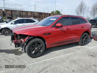 2019 Jaguar F-Pace 25t R-Sport with VIN SADCL2FX2KA606177, listed as a Copart auction lot 43308784 with 87,428 mi miles and . Bid and sale history available at DreamBid. Image 1.