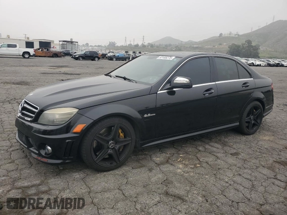 2009 Mercedes-Benz C 63 AMG with VIN WDDGF77X79F272909, listed as a Copart auction lot 53105275 with 164,283 mi miles and Clean Title. Bid and sale history available at DreamBid. Image 1.