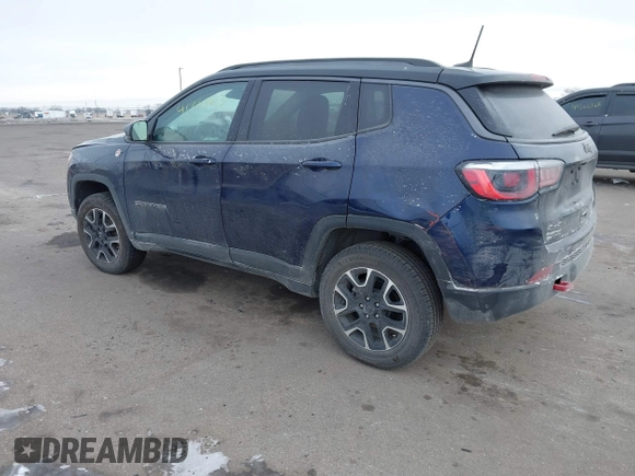 2020 Jeep Compass Trailhawk with VIN 3C4NJDDB3LT143926, listed as a IAAI auction lot 41368613 with 61,909 mi miles and . Bid and sale history available at carsss.com. Image 3.