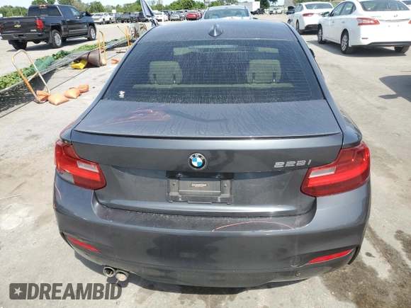 2016 BMW 2 Series 228i with VIN WBA1F9C57GV742243, listed as a Copart auction lot 50096414 with 80,081 mi miles. Bid and sale history available at carsss.com. Image 6.