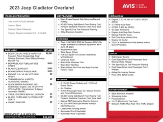 2023 Jeep Gladiator Overland with VIN 1C6HJTFG3PL564098, listed as a Copart auction lot 51505785 with 44,137 mi miles and Clean Title. Bid and sale history available at carsss.com. Image 12.