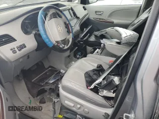 2012 Toyota Sienna XLE with VIN 5TDDK3DCXCS037172, listed as a Copart auction lot 48999165 with 0 mi miles and Salvage Title. Bid and sale history available at carsss.com. Image 7.