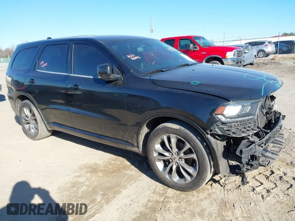 2020 Dodge Durango GT with VIN 1C4RDHDG8LC259081, listed as a IAAI auction lot 41315316 with 151,210 mi miles and . Bid and sale history available at DreamBid. Image 1.