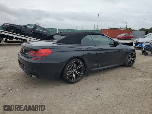 2015 BMW M6 with VIN WBSLZ9C52FD651302, listed as a Copart auction lot 79278924 with 34,033 mi miles and Salvage title. Bid and sale history available at DreamBid. Image 3.