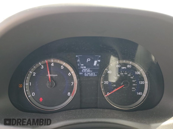 2012 Hyundai Accent SE with VIN KMHCU5AE3CU012287, listed as a Copart auction lot 60224945 with 62,583 mi miles and Salvage title. Bid and sale history available at DreamBid. Image 9.