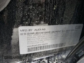 2015 Audi S4 Premium Plus with VIN WAUBGAFL8FA105073, listed as a Copart auction lot 52439145 with 88,180 mi miles and Salvage Title. Bid and sale history available at carsss.com. Image 12.