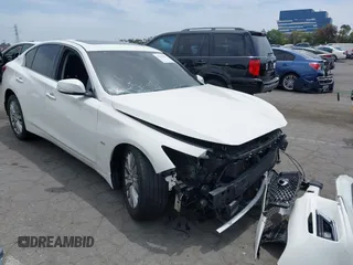 2019 Infiniti Q50 Luxe z VIN JN1EV7AP8KM515077, wystawiony jako IAAI lot #42235085 z przebiegiem 72 476 mil mil oraz . Historia ofert i sprzedaży dostępna na DreamBid. Obrazek 1.