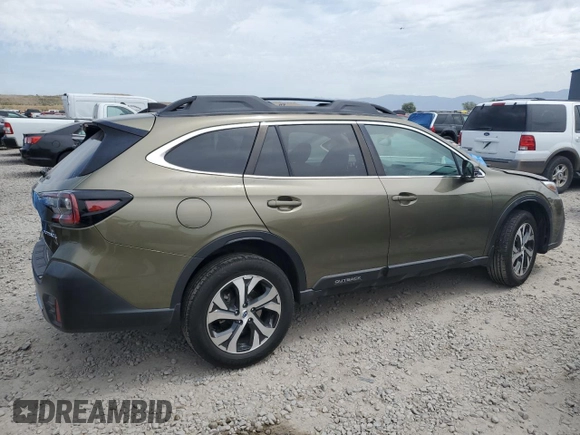 2020 Subaru Outback Limited with VIN 4S4BTANCXL3103580, listed as a Copart auction lot 59314255 with 56,850 mi miles and Salvage title. Bid and sale history available at DreamBid. Image 3.