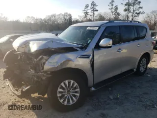 2021 Nissan Armada SV with VIN JN8AY2AD2M9661061, listed as a Copart auction lot 43980655 with 71,041 mi miles and Salvage Title. Bid and sale history available at carsss.com. Image 1.