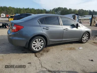 2012 Honda Civic EX with VIN 19XFB2F87CE052413, listed as a Copart auction lot 46215765 with 128,207 mi miles and Salvage Title. Bid and sale history available at DreamBid. Image 3.