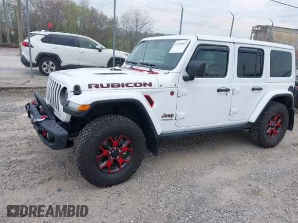2021 Jeep Wrangler Unlimited Rubicon z VIN 1C4HJXFG1MW577829, wystawiony jako IAAI lot #41997002 z przebiegiem 26 443 mil mil oraz . Historia ofert i sprzedaży dostępna na DreamBid. Obrazek 18.