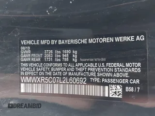 2020 MINI Hardtop Cooper S z VIN WMWXR5C07L2L60692, wystawiony jako IAAI lot #41621462 z przebiegiem 66 898 mil mil oraz . Historia ofert i sprzedaży dostępna na DreamBid. Obrazek 9.