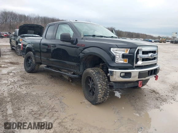 2017 Ford F-150 XL with VIN 1FTEX1E87HFB37824, listed as a IAAI auction lot 41222852 with 86,257 mi miles. Bid and sale history available at carsss.com. Image 1.