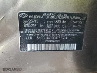 2016 Hyundai Elantra GL with VIN 5NPDH4AE0GH732394, listed as a Copart auction lot 87811215 with 79,994 mi miles and Salvage Title. Bid and sale history available at carsss.com. Image 12.