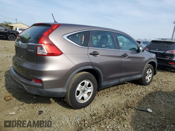 2015 Honda CR-V LX with VIN 5J6RM4H34FL086514, listed as a Copart auction lot 54051115 with 90,139 mi miles and Salvage Title. Bid and sale history available at DreamBid. Image 3.