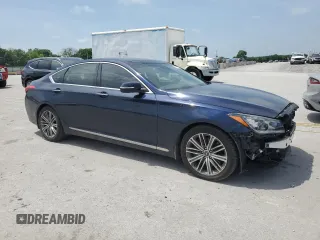 2018 Genesis G80 3.8L z VIN KMHGN4JE6JU257462, wystawiony jako Copart lot #57170965 z przebiegiem 65 262 mil mil oraz Szkody całkowita. Historia ofert i sprzedaży dostępna na DreamBid. Obrazek 4.