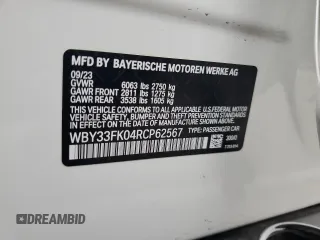 2024 BMW i5 eDrive40 z VIN WBY33FK04RCP62567, wystawiony jako Copart lot #85295344 z przebiegiem Nie podano mil oraz Szkody całkowita. Historia ofert i sprzedaży dostępna na DreamBid. Obrazek 14.