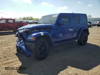 2020 Jeep Wrangler Unlimited Sahara с VIN 1C4HJXEN0LW318599, выставлен на аукционе Copart как лот 53258355 с пробегом 68 131 миль миль и Списание • Salvage title. История ставок и продаж доступна на DreamBid. Изображение 1.
