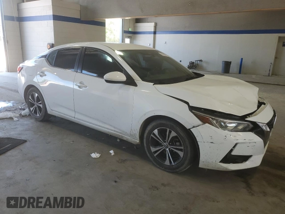 2021 Nissan Sentra SV with VIN 3N1AB8CV9MY269536, listed as a Copart auction lot 54705275 with 92,808 mi miles and Salvage title. Bid and sale history available at DreamBid. Image 4.