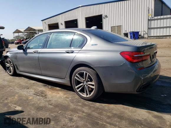 2018 BMW 7 Series 740e xDrive iPerformance with VIN WBA7J2C57JG938310, listed as a Copart auction lot 70021593 with 45,426 mi miles. Bid and sale history available at carsss.com. Image 2.