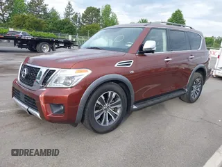 2018 Nissan Armada SL z VIN JN8AY2ND0J9052718, wystawiony jako IAAI lot #42088571 z przebiegiem 61 671 mil mil oraz . Historia ofert i sprzedaży dostępna na DreamBid. Obrazek 2.