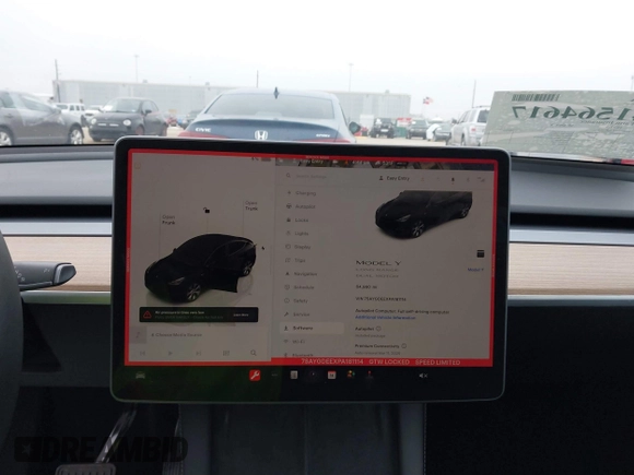 2023 Tesla Model Y Long Range z VIN 7SAYGDEEXPA181114, wystawiony jako IAAI lot #41564617 z przebiegiem 64 990 mil mil oraz . Historia ofert i sprzedaży dostępna na DreamBid. Obrazek 19.