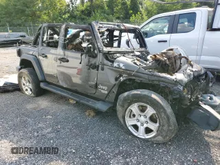 2019 Jeep Wrangler Unlimited Sport S with VIN 1C4HJXDN9KW636706, listed as a Copart auction lot 53625215 with Not provided miles and Non repairable. Bid and sale history available at DreamBid. Image 4.