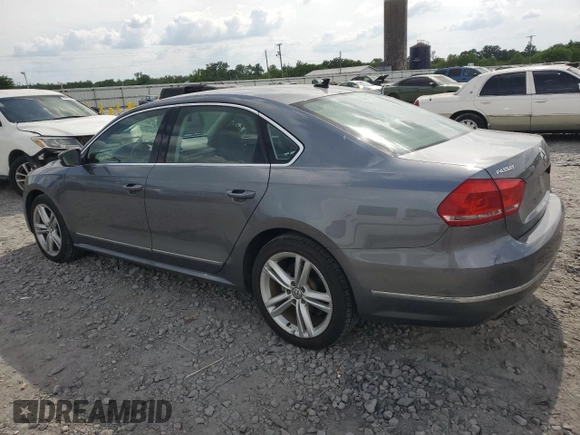 2014 Volkswagen Passat TDI SEL Premium with VIN 1VWCN7A33EC120555, listed as a Copart auction lot 54353295 with 117,436 mi miles and Clean Title. Bid and sale history available at carsss.com. Image 2.