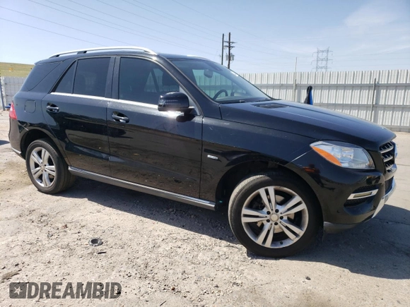 2012 Mercedes-Benz M ML 350 with VIN 4JGDA5HB6CA032110, listed as a Copart auction lot 52873745 with 167,825 mi miles and Salvage Title. Bid and sale history available at carsss.com. Image 4.