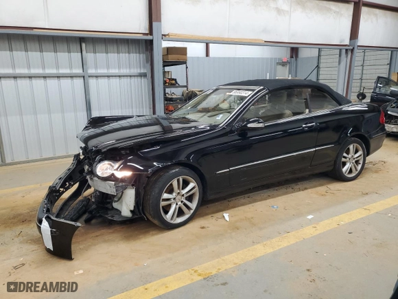 2006 Mercedes-Benz CLK-Class 3.5L with VIN WDBTK56J66F169464, listed as a Copart auction lot 86990314 with 173,705 mi miles and Salvage Title. Bid and sale history available at carsss.com. Image 1.