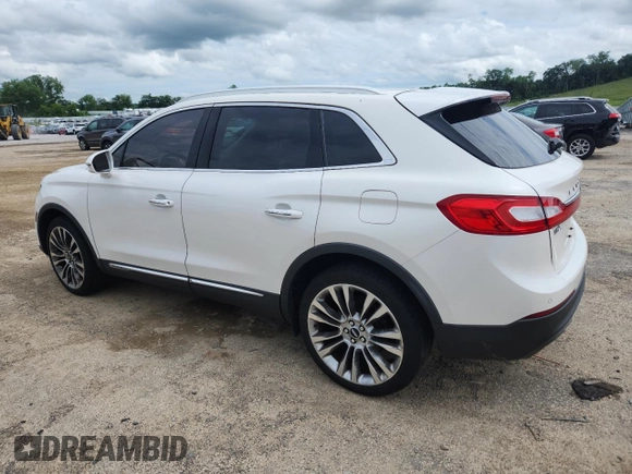 2016 Lincoln MKX Reserve with VIN 2LMTJ8LP8GBL51894, listed as a Copart auction lot 62332935 with 101,551 mi miles and Clean title. Bid and sale history available at DreamBid. Image 2.