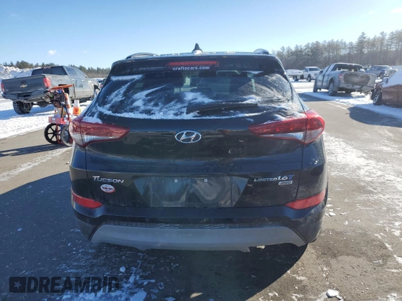 2017 Hyundai Tucson Limited z VIN KM8J3CA27HU391581, wystawiony jako Copart lot #45358055 z przebiegiem 92 230 mil mil oraz Szkoda całkowita • Salvage title. Historia ofert i sprzedaży dostępna na DreamBid. Obrazek 6.