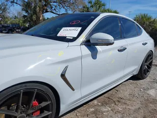2019 Genesis G70 Dynamic with VIN KMTG34LE8KU031322, listed as a IAAI auction lot 41636994 with 55,325 mi miles and . Bid and sale history available at DreamBid. Image 17.