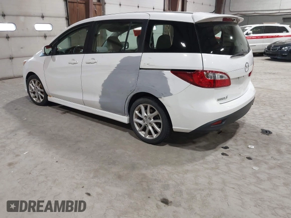 2012 Mazda 5 Grand Touring with VIN JM1CW2DL9C0100114, listed as a IAAI auction lot 42038998 with 160,651 mi miles and . Bid and sale history available at DreamBid. Image 3.