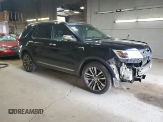 2016 Ford Explorer Platinum with VIN 1FM5K8HT9GGC56020, listed as a Copart auction lot 57025385 with 139,316 mi miles and Salvage Title. Bid and sale history available at DreamBid. Image 4.