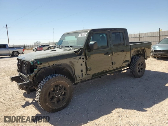 2022 Jeep Gladiator Texas Trail z VIN 1C6HJTAG8NL120557, wystawiony jako Copart lot #47624085 z przebiegiem 9 232 mil mil oraz Szkoda całkowita • Salvage title. Historia ofert i sprzedaży dostępna na DreamBid. Obrazek 1.