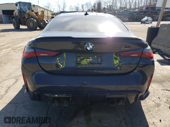 2022 BMW M4 Competition xDrive with VIN WBS43AZ0XNCJ95430, listed as a Copart auction lot 46249254 with 5,442 mi miles. Bid and sale history available at carsss.com. Image 6.