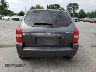 2008 Hyundai Tucson GLS with VIN KM8JM12B88U733619, listed as a Copart auction lot 68029124 with 0 mi miles and Salvage Title. Bid and sale history available at carsss.com. Image 6.
