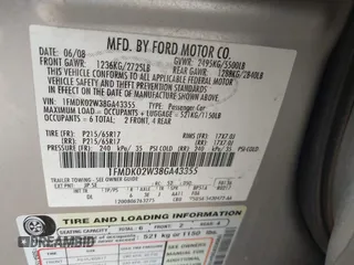 2008 Ford Taurus X SEL с VIN 1FMDK02W38GA43355, выставлен на аукционе IAAI как лот 42380357 с пробегом 178 297 миль миль и . История ставок и продаж доступна на DreamBid. Изображение 9.
