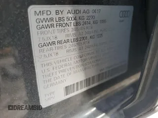 2017 Audi allroad Prestige with VIN WA19NAF49HA165845, listed as a Copart auction lot 42526305 with 54,992 mi miles and Salvage Title. Bid and sale history available at carsss.com. Image 12.