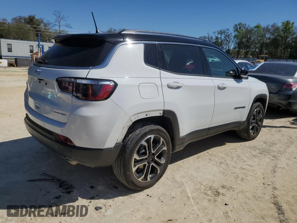 2022 Jeep Compass (RED) Edition with VIN 3C4NJDCB1NT115868, listed as a Copart auction lot 47720275 with 50,385 mi miles and Salvage Title. Bid and sale history available at DreamBid. Image 3.