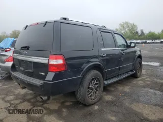 2017 Ford Expedition Limited with VIN 1FMJU1KT6HEA48361, listed as a Copart auction lot 55511405 with 141,700 mi miles and Clean title. Bid and sale history available at DreamBid. Image 3.
