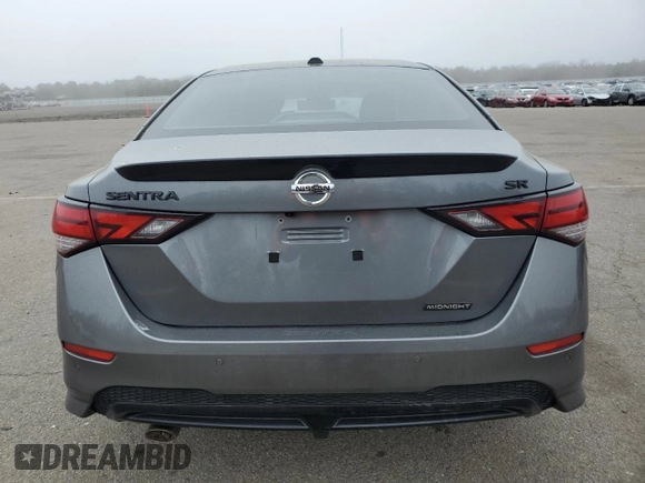 2022 Nissan Sentra SR with VIN 3N1AB8DV6NY262432, listed as a Copart auction lot 51120895 with Not Provided miles and Salvage Title. Bid and sale history available at carsss.com. Image 6.