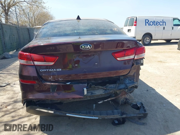 2019 Kia Optima LX with VIN 5XXGT4L37KG347930, listed as a IAAI auction lot 41772543 with 112,608 mi miles. Bid and sale history available at carsss.com. Image 16.
