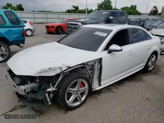 2018 Audi S4 Premium Plus with VIN WAUB4AF42JA172228, listed as a Copart auction lot 54327913 with 57,851 mi miles. Bid and sale history available at carsss.com. Image 1.
