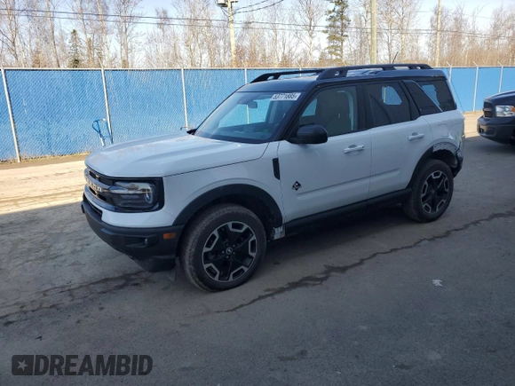 2024 Ford Bronco Sport Outer Banks with VIN 3FMCR9C62RRF31538, listed as a Copart auction lot 53771885 with 14,228 mi miles and Salvage title. Bid and sale history available at DreamBid. Image 1.