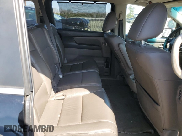 2011 Honda Odyssey EX-L with VIN 5FNRL5H69BB080861, listed as a Copart auction lot 53690005 with 206,646 mi miles and Salvage Title. Bid and sale history available at DreamBid. Image 11.