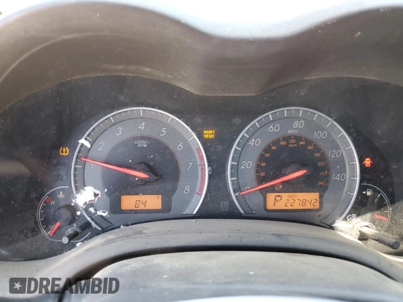 2010 Toyota Corolla with VIN 1NXBU4EE9AZ273341, listed as a Copart auction lot 60748065 with 227,842 mi miles and Salvage title. Bid and sale history available at DreamBid. Image 9.